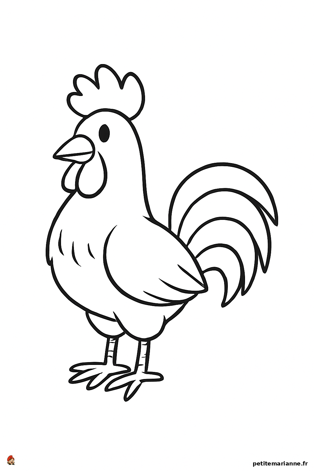 Coloriage Le coq